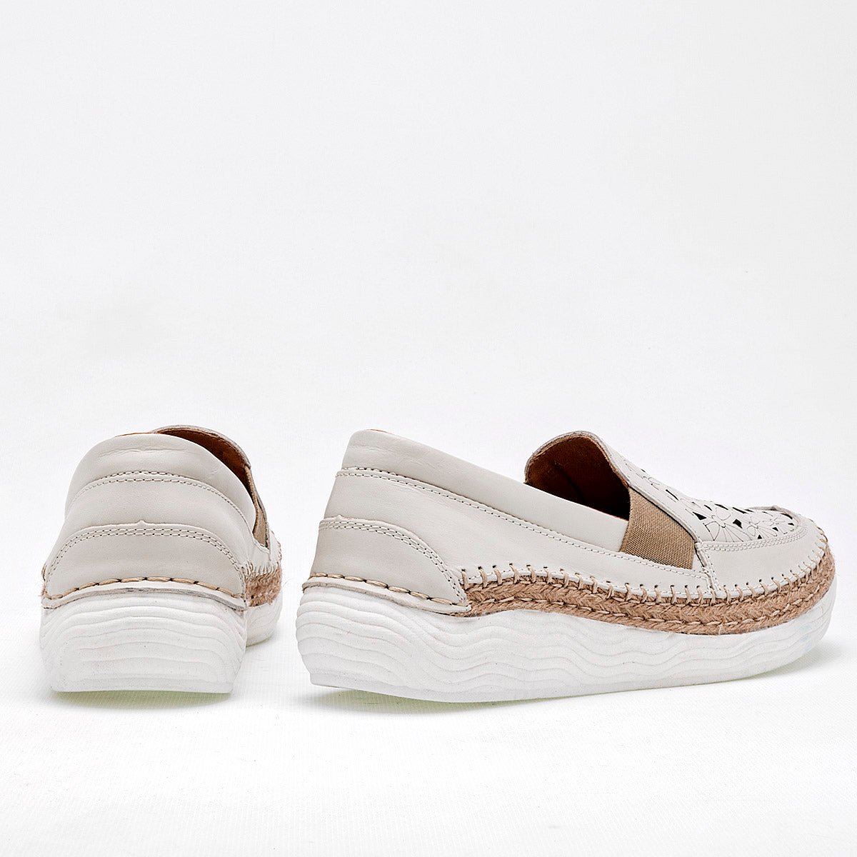 Mocasín casual para mujer marca Lobo Solo Beige cod. 125381