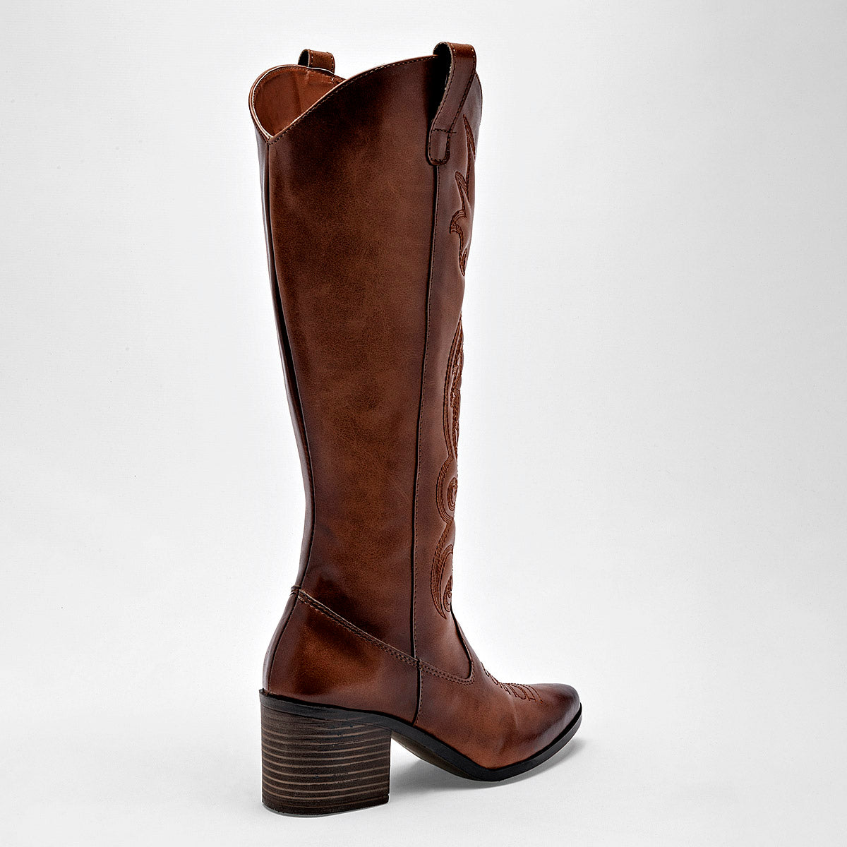 Bota vaquera western para mujer marca Mimar Café cod. 125428