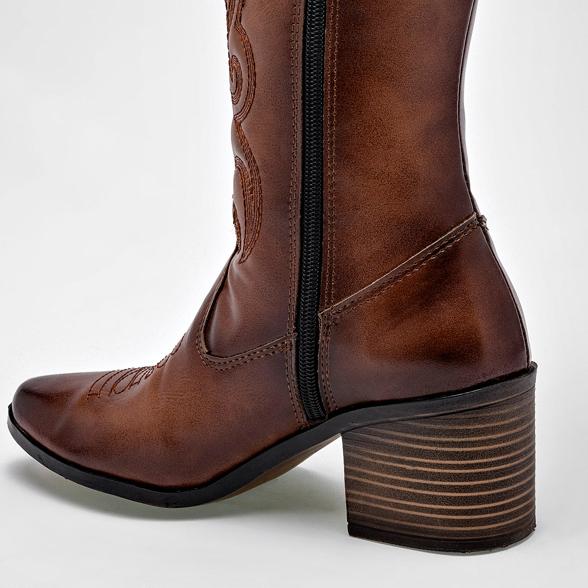 Bota vaquera western para mujer marca Mimar Café cod. 125428