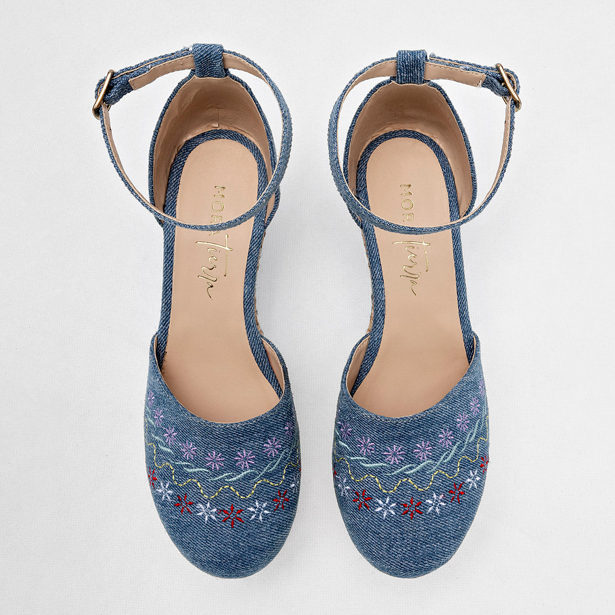 Zapato plataforma para mujer marca Mora Tierra Azul cod. 125459