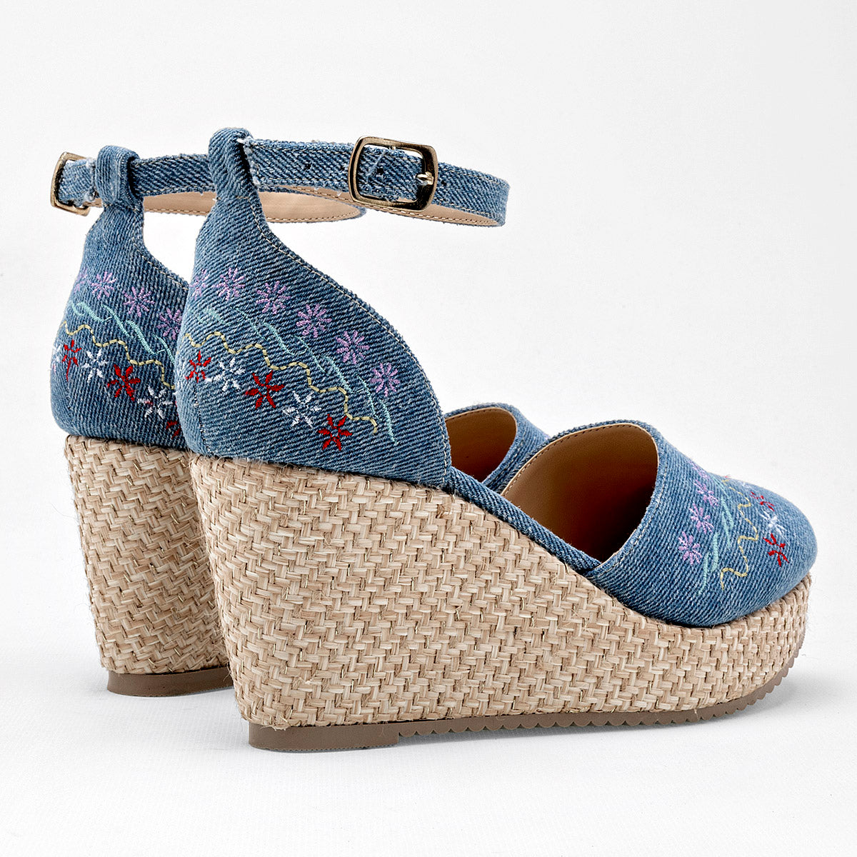 Zapato plataforma para mujer marca Mora Tierra Azul cod. 125459