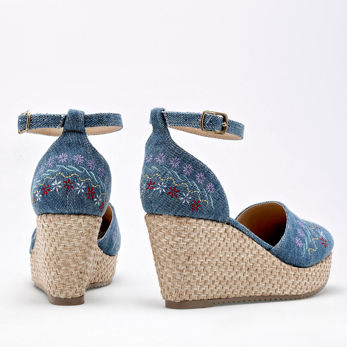 Zapato plataforma para mujer marca Mora Tierra Azul cod. 125459