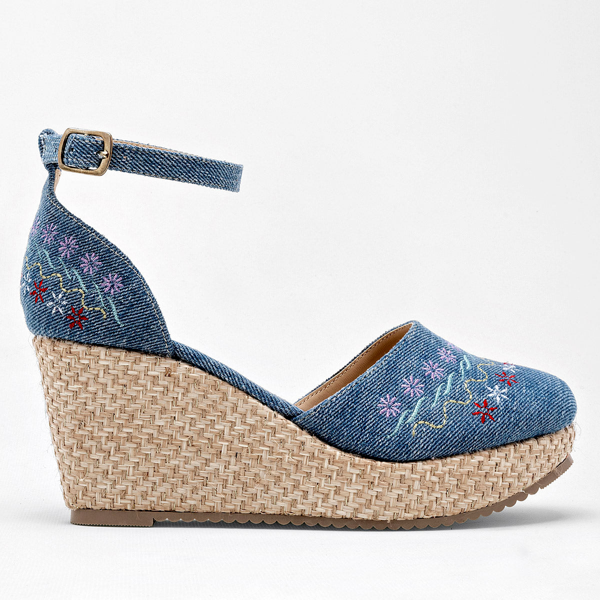 Zapato plataforma para mujer marca Mora Tierra Azul cod. 125459