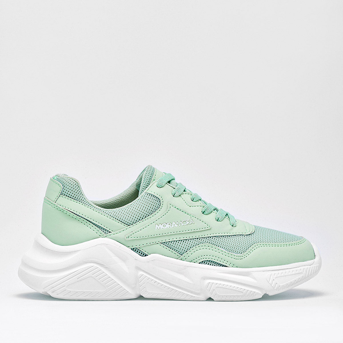 Tenis sport cómodo ligero para mujer marca Moramora Verde cod. 125518