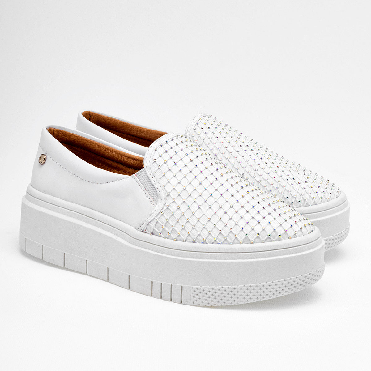 Tenis suela chunky para mujer marca Moramora Blanco cod. 125542