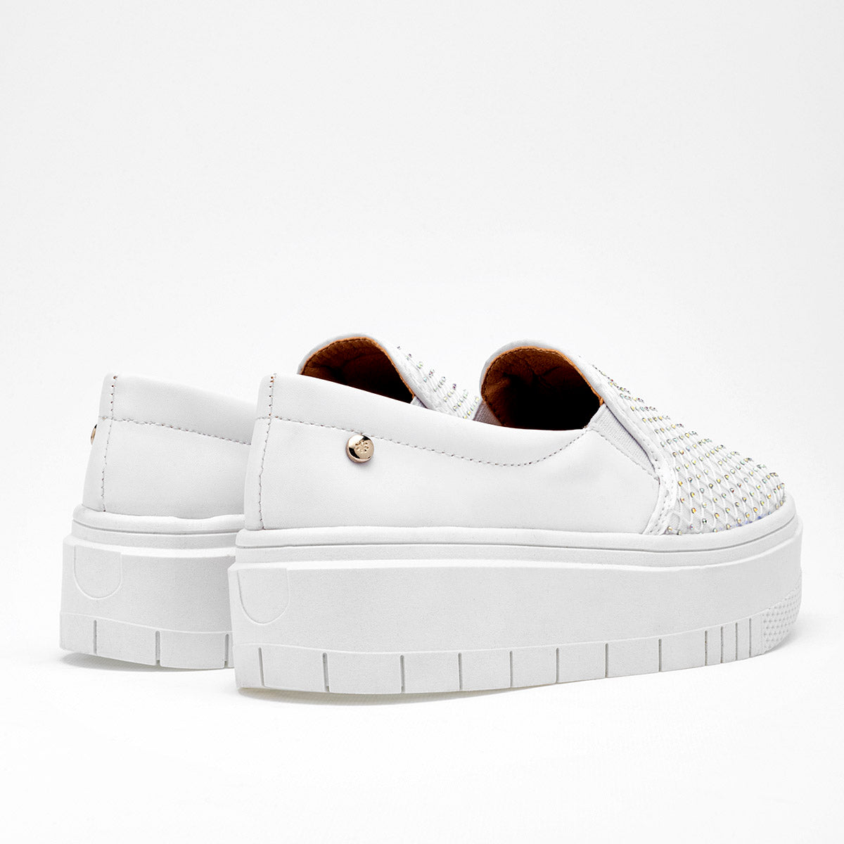 Tenis suela chunky para mujer marca Moramora Blanco cod. 125542