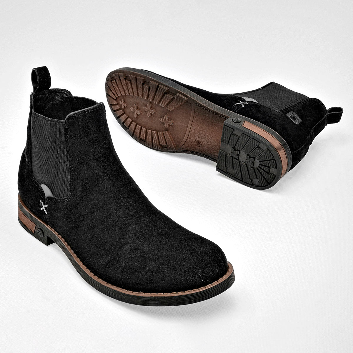 Botín chelsea Negro Total para hombre