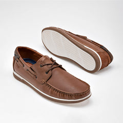 Zapato tipo top sider Negro Total para hombre