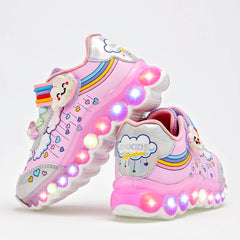 Tenis urbano con luces On Kids para niña preescolar