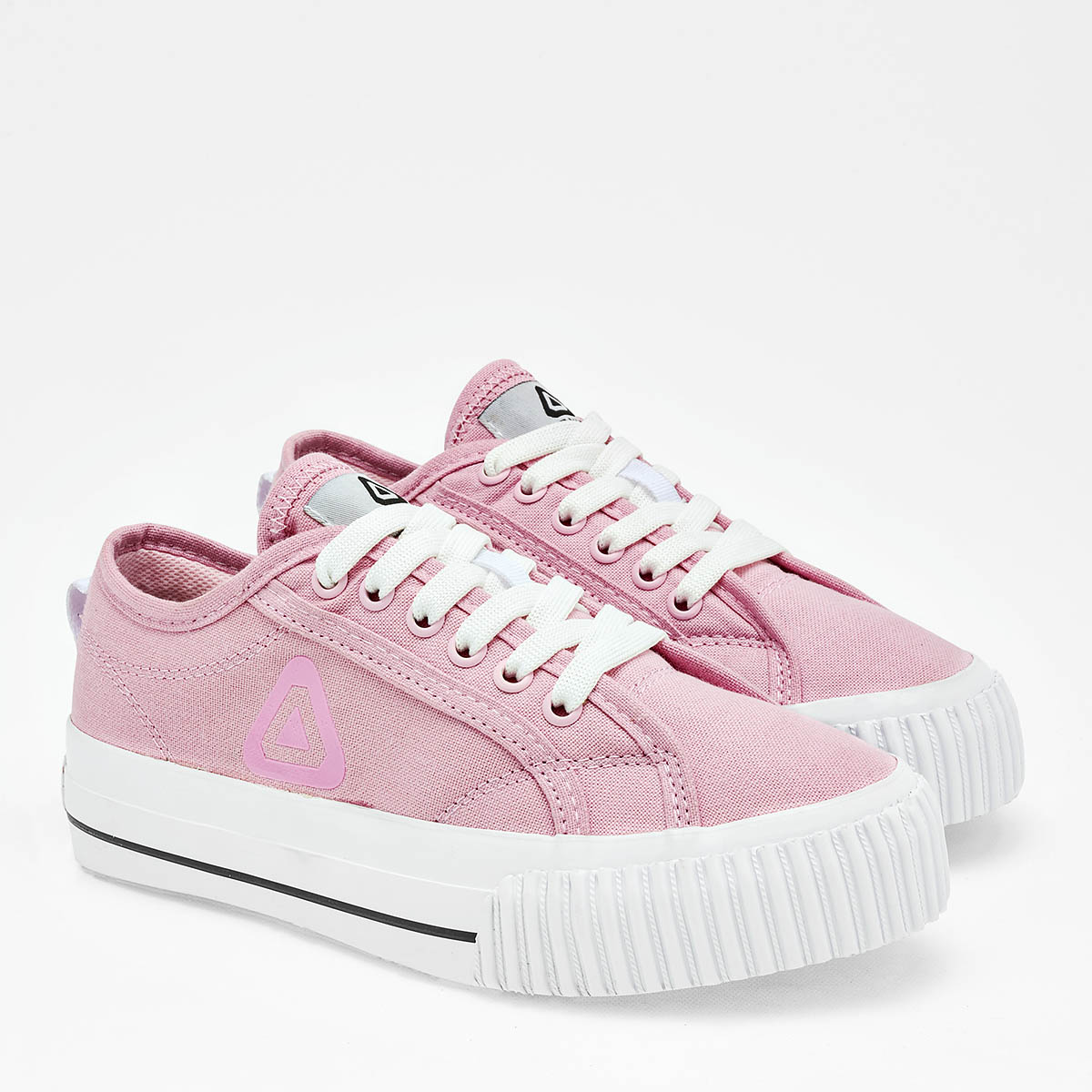 Tenis plataforma lona para mujer marca Playing Rosa cod. 125661