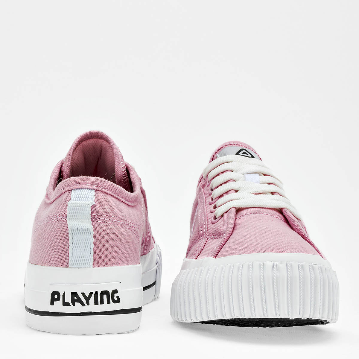 Tenis plataforma lona para mujer marca Playing Rosa cod. 125661