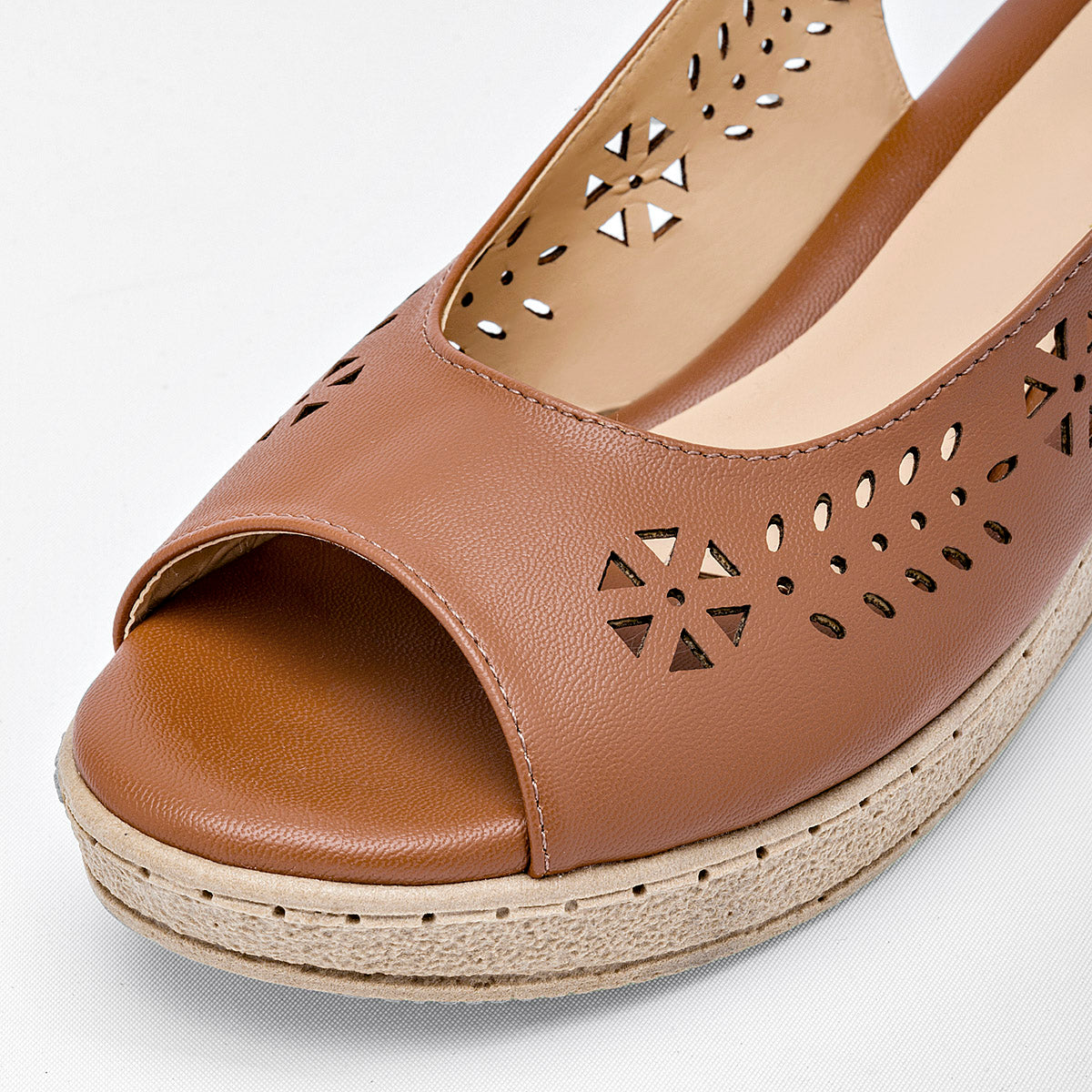 Zapato confort abierto para mujer marca Sexy Girl Café cod. 125726