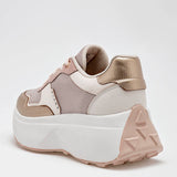 Tenis sneakers chunky para mujer marca Stars Of The World Beige cod. 125781