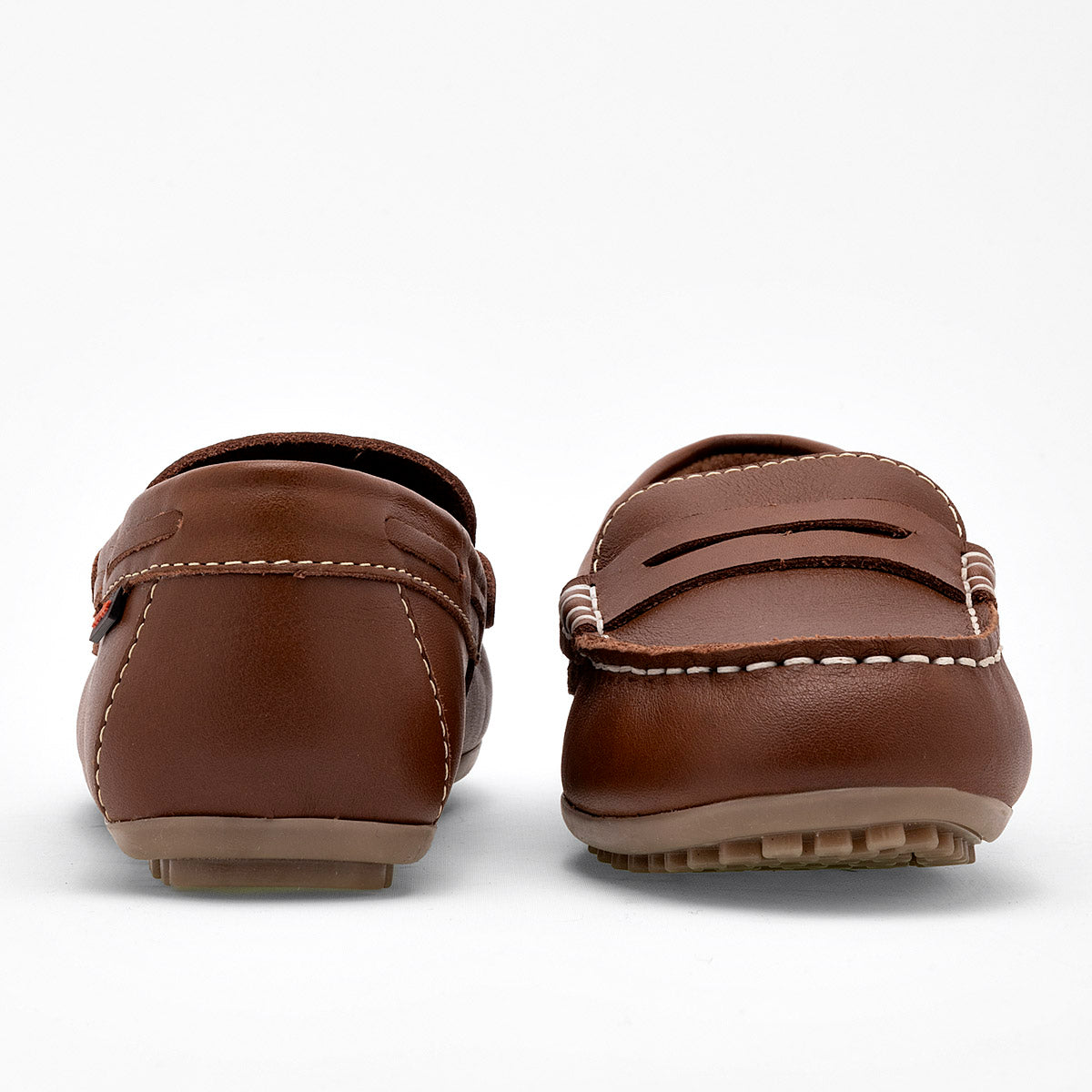 Zapato casual de piel para Niño marca Audaz Camel cod. 126018