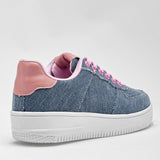 Tenis sneakers comodo casual para mujer marca Lady One Azul cod. 126078