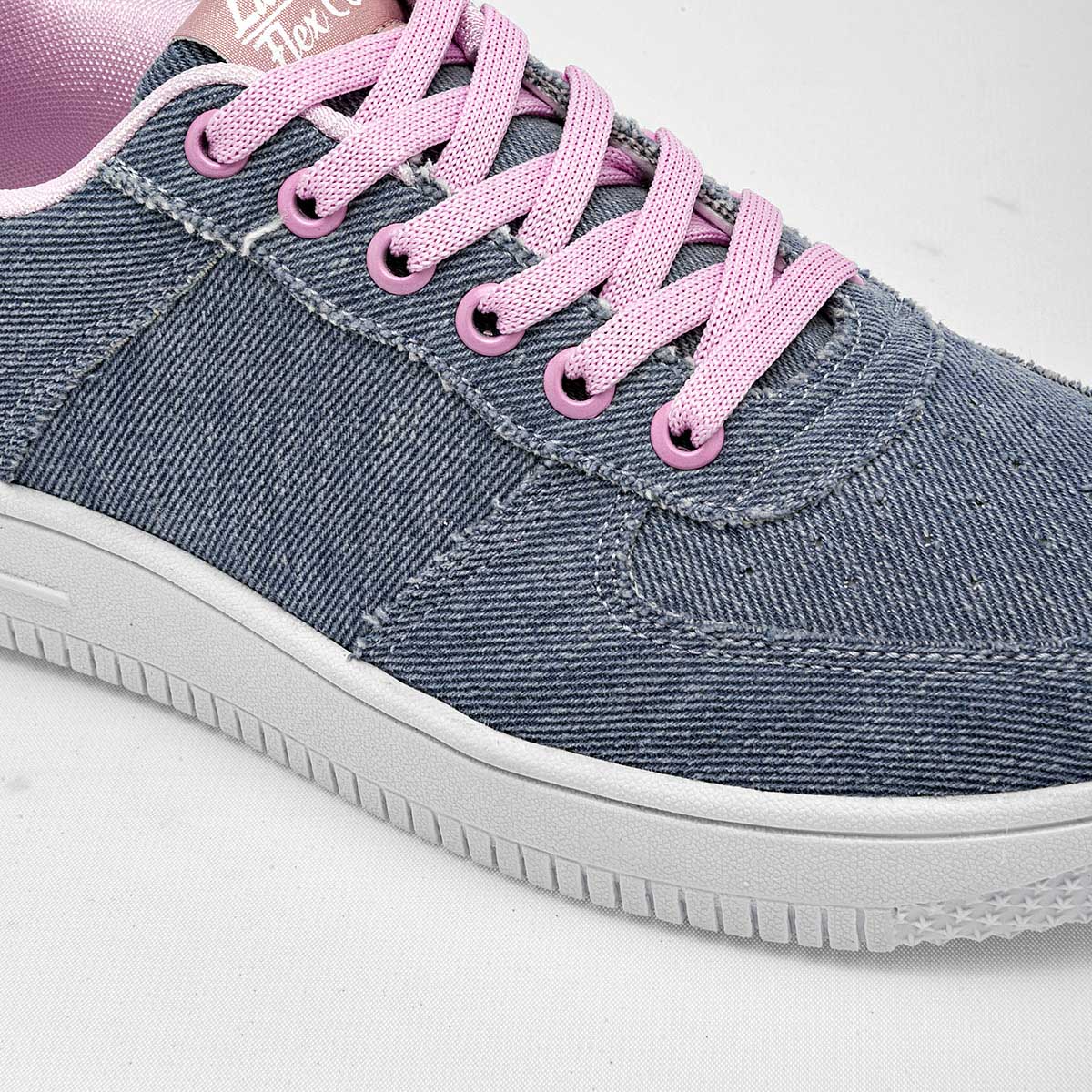 Tenis sneakers comodo casual para mujer marca Lady One Azul cod. 126078