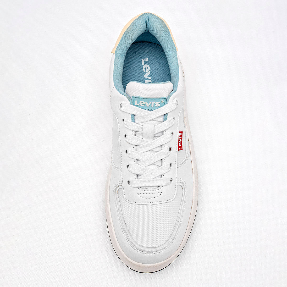 Tenis escolar para joven marca Levi's Blanco cod. 126086