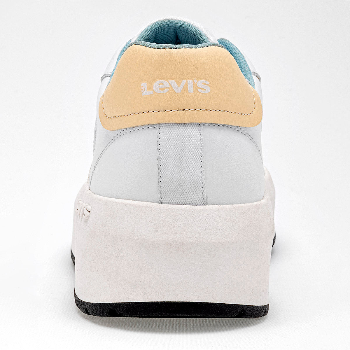 Tenis escolar para joven marca Levi's Blanco cod. 126086