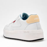 Tenis escolar para joven marca Levi's Blanco cod. 126086