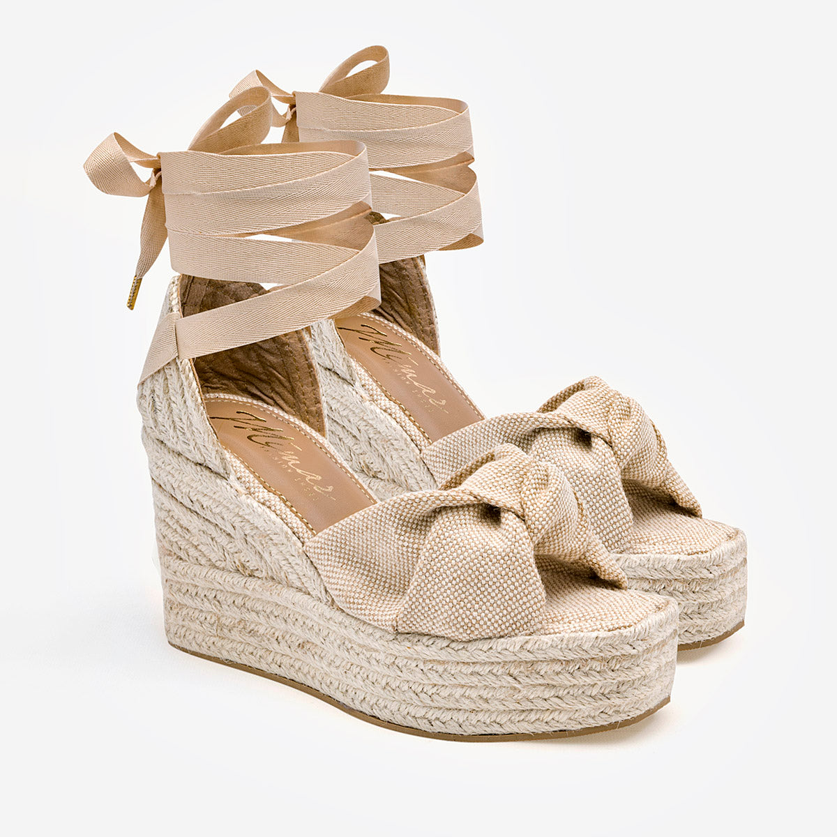 Sandalia Alpargata para mujer marca Mimar Beige cod. 126098