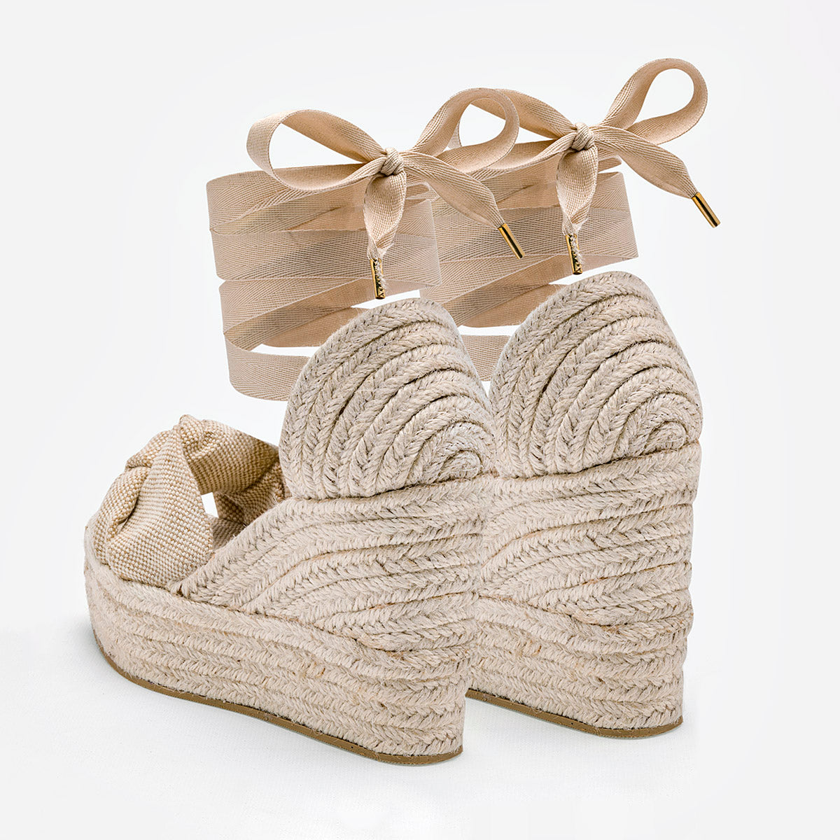 Sandalia Alpargata para mujer marca Mimar Beige cod. 126098