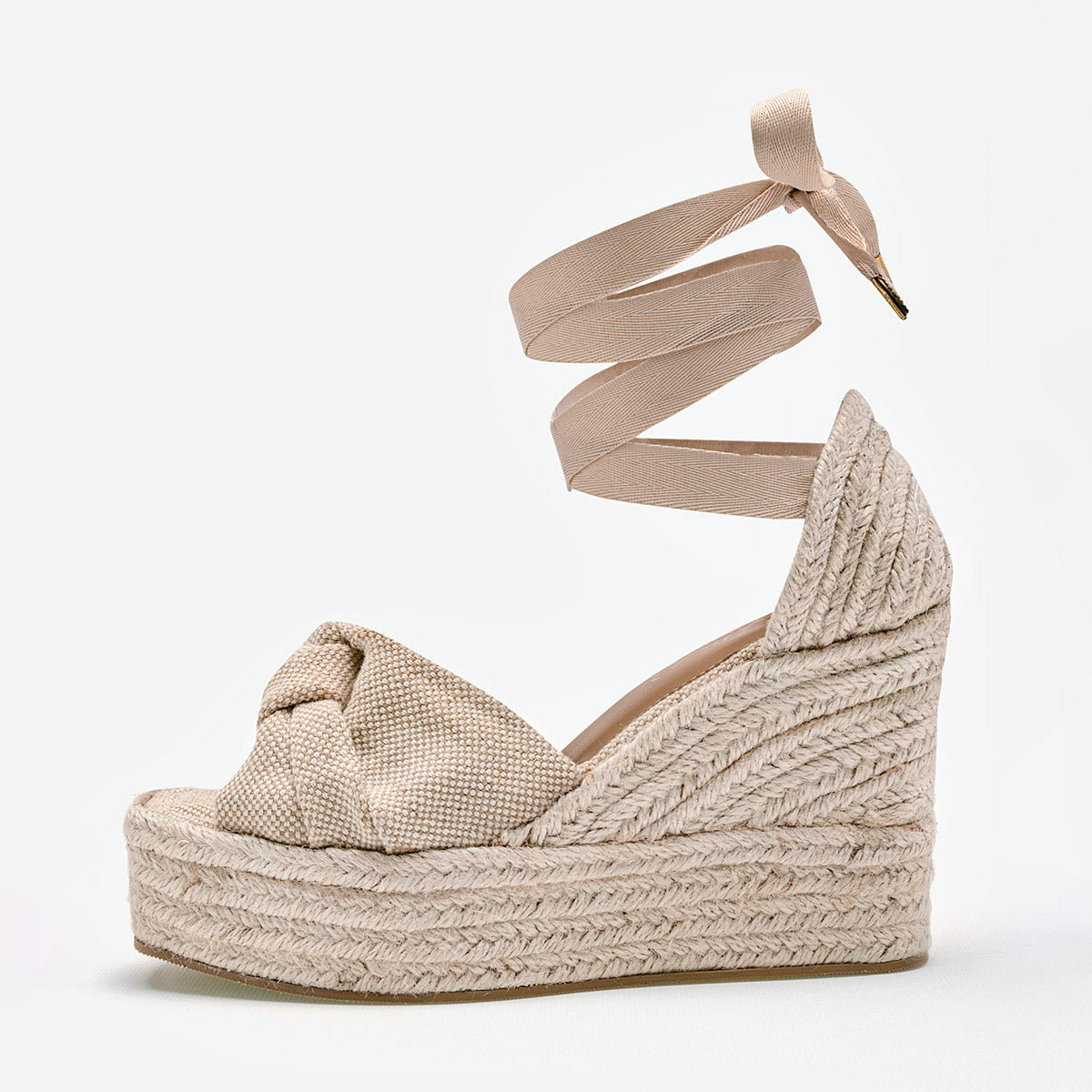 Sandalia Alpargata para mujer marca Mimar Beige cod. 126098