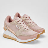 Tenis sneakers cuña para mujer marca Sugo Nude cod. 126144