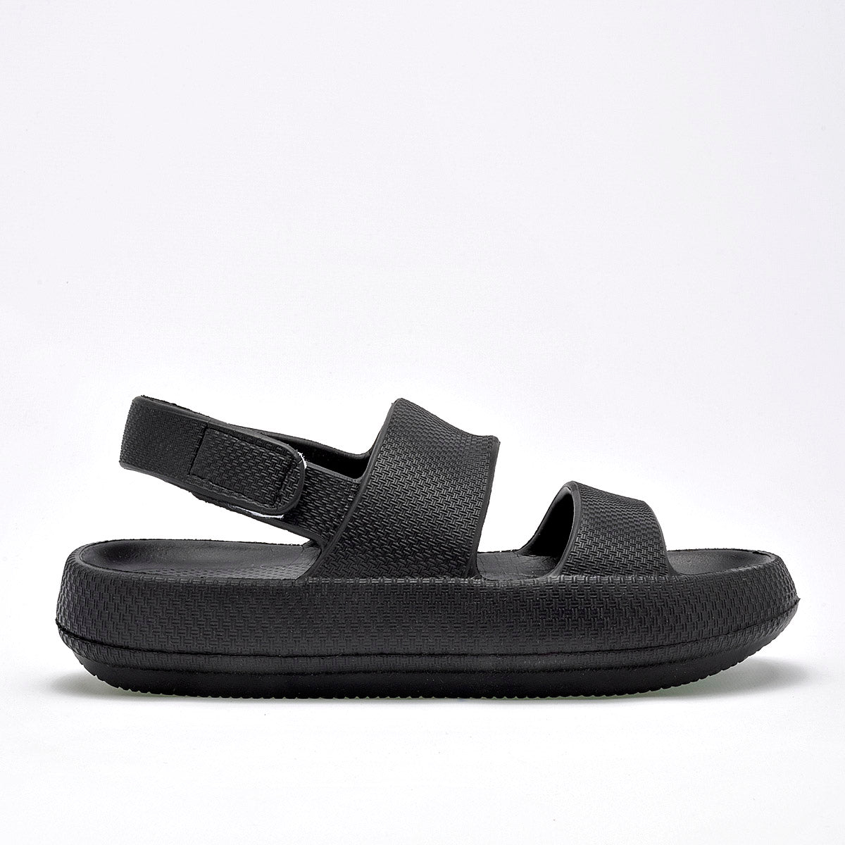 Sandalia sponch slide para mujer marca Eva Moda Negro cod. 126285