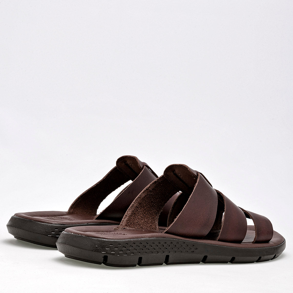 Sandalia slide para hombre marca Iguana Café cod. 126314