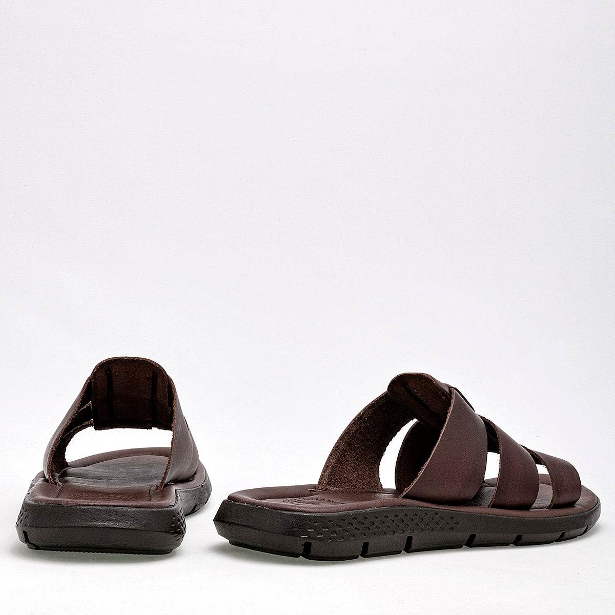 Sandalia slide para hombre marca Iguana Café cod. 126314