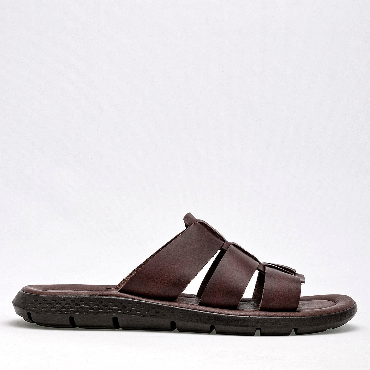 Sandalia slide para hombre marca Iguana Café cod. 126314