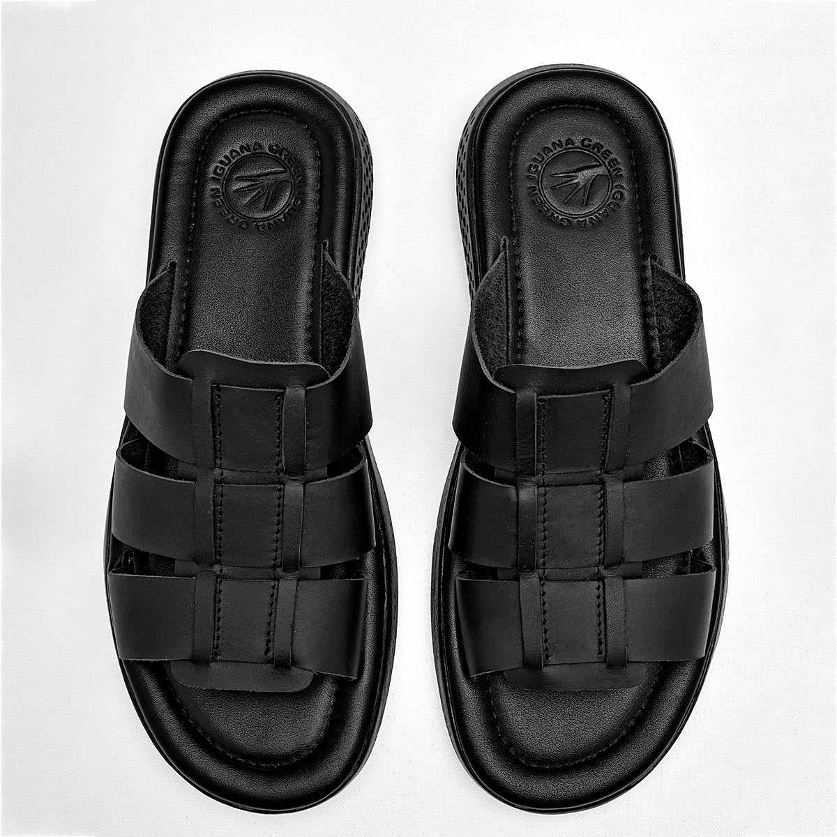 Sandalia slide para hombre marca Iguana Negro cod. 126315