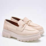 Mocasin Chunky para mujer marca Lady One Beige cod. 126331