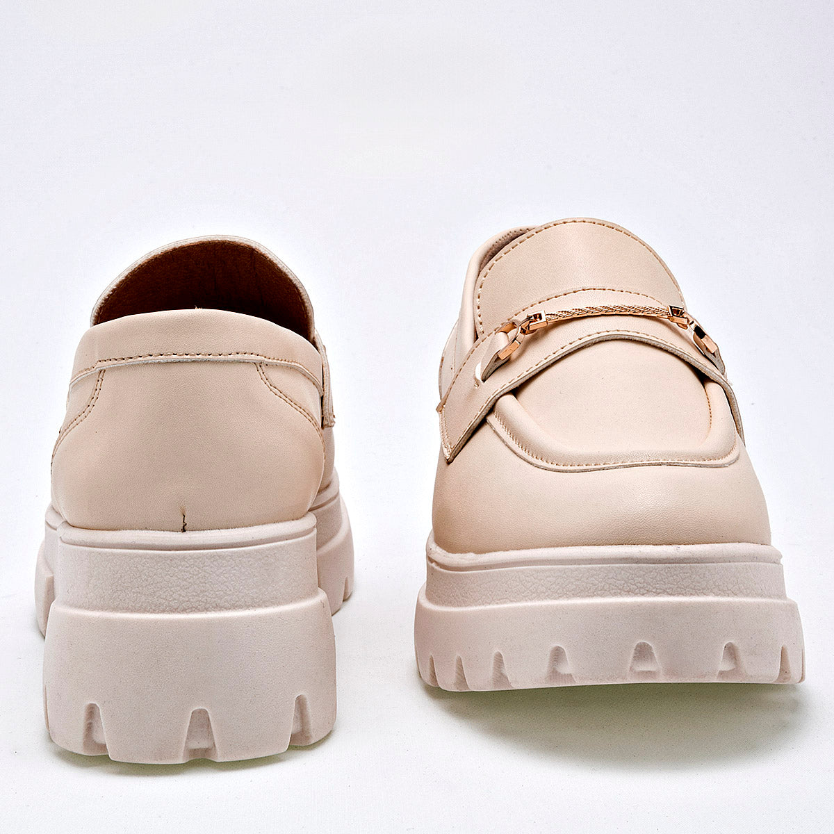 Mocasin Chunky para mujer marca Lady One Beige cod. 126331