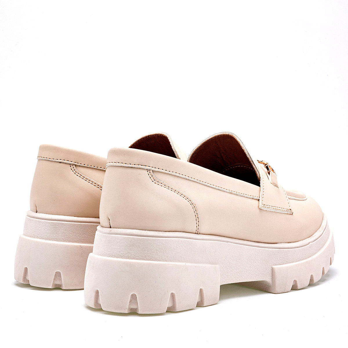 Mocasin Chunky para mujer marca Lady One Beige cod. 126331