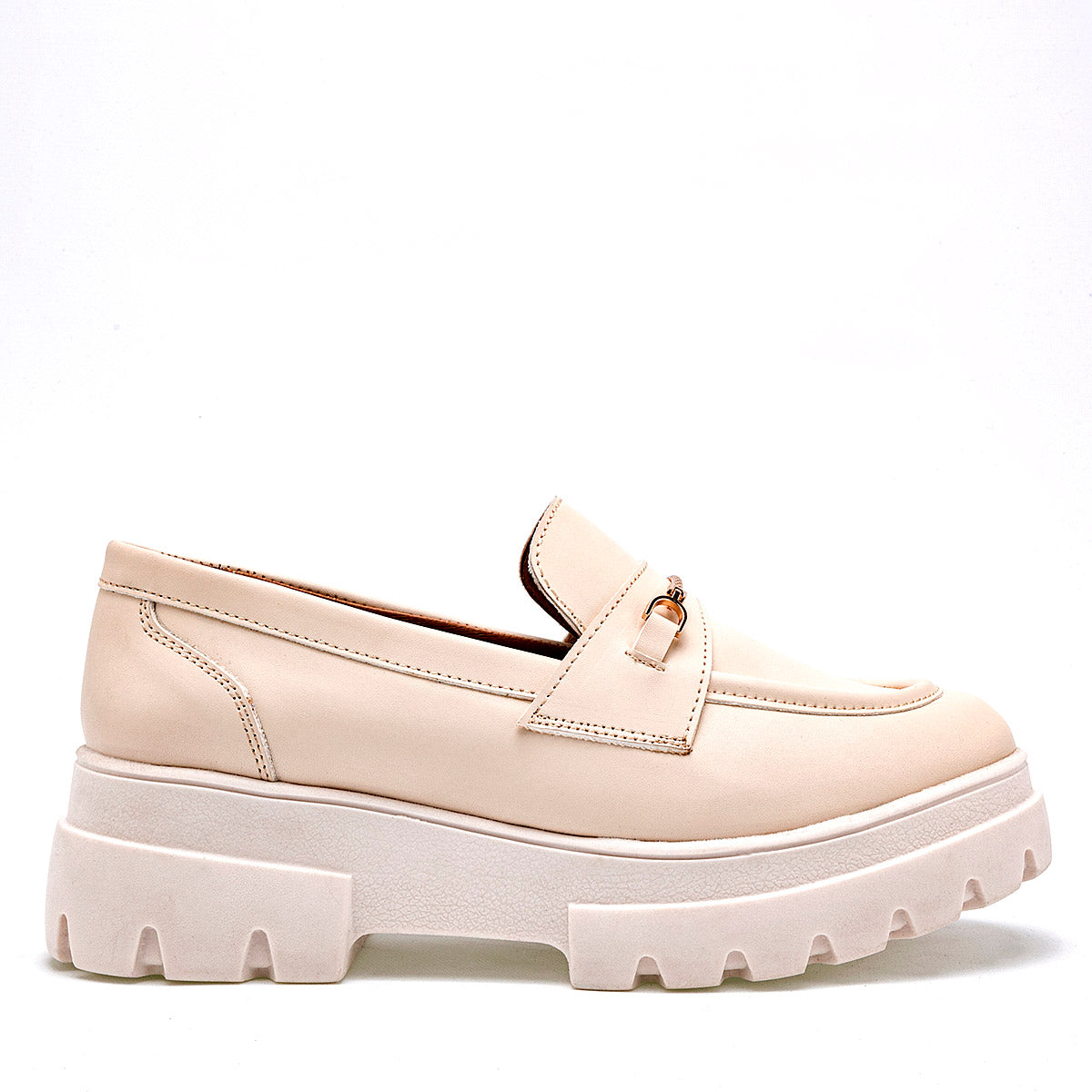 Mocasin Chunky para mujer marca Lady One Beige cod. 126331