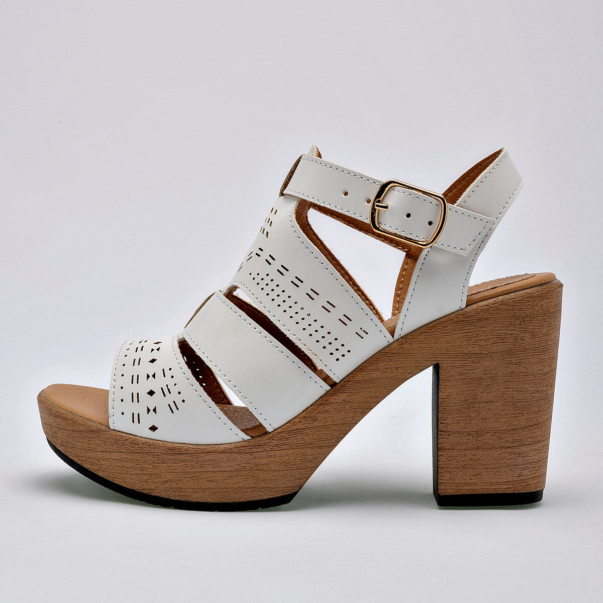 Sandalia Plataforma para mujer marca Lady One Blanco cod. 126340