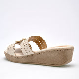 Sandalia Cuña Confort para mujer marca Sexy Girl Beige cod. 126415