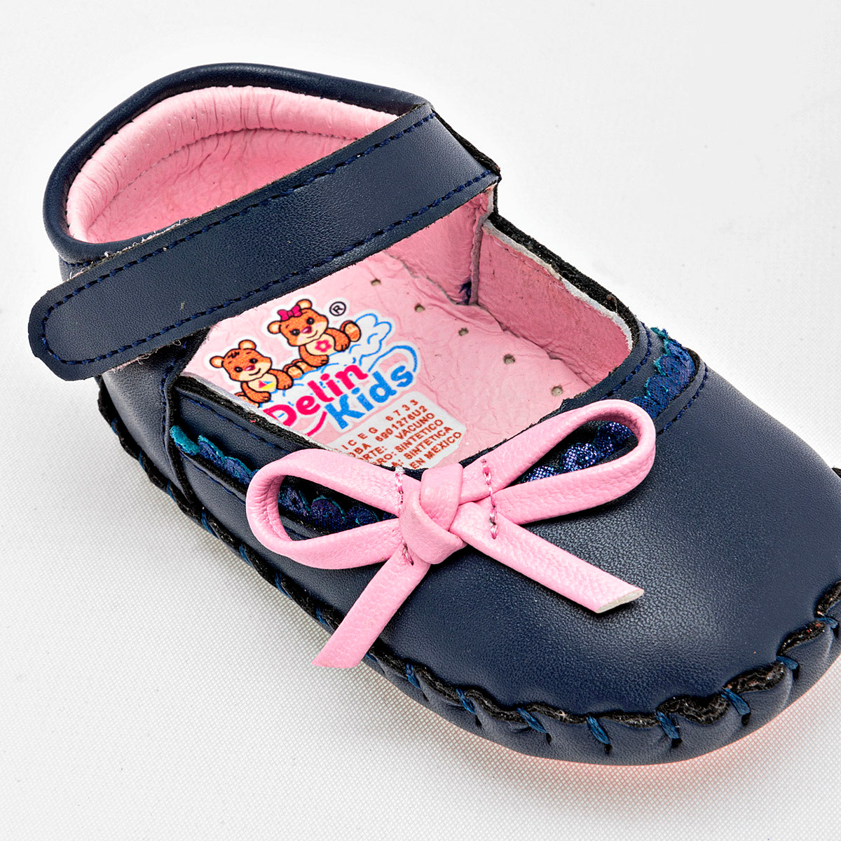 Zapatito para bebé niña marca Delin Kids Azul marino cod. 126452