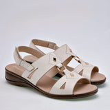 Sandalia Cuña Confort para mujer marca Paulie Beige cod. 126481