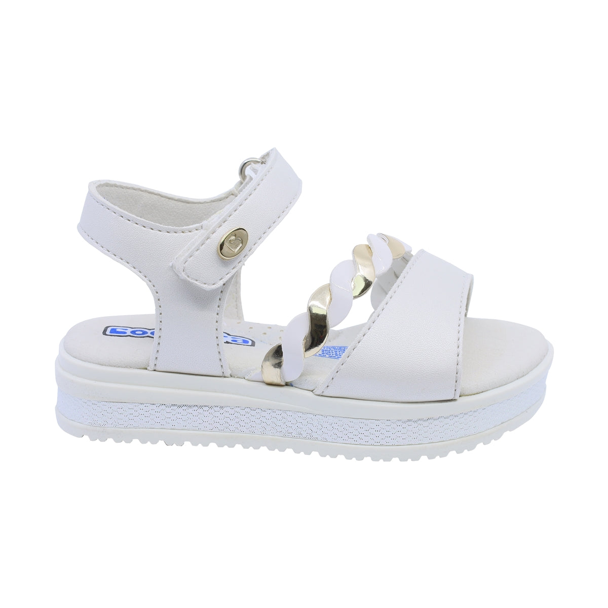 Sandalia para niña marca Coqueta Blanco cod. 126885