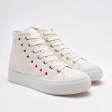 Tenis escolar para joven marca Georgie Boy Blanco cod. 126932