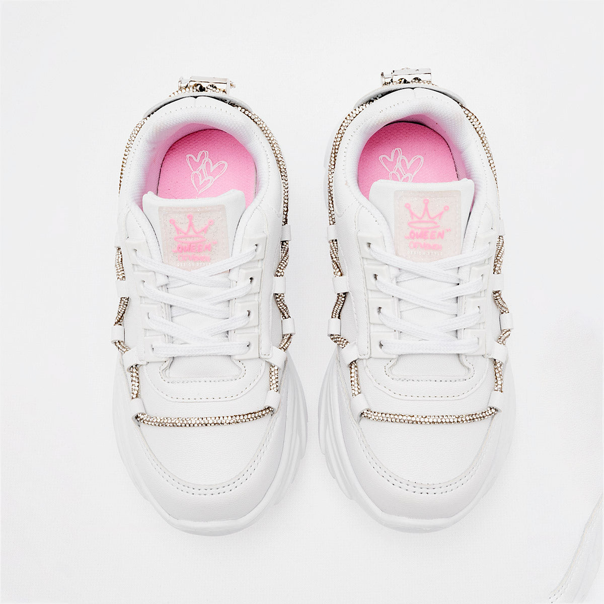 Tenis urbano suela chunky para niña marca Miss Pink Blanco cod. 126954