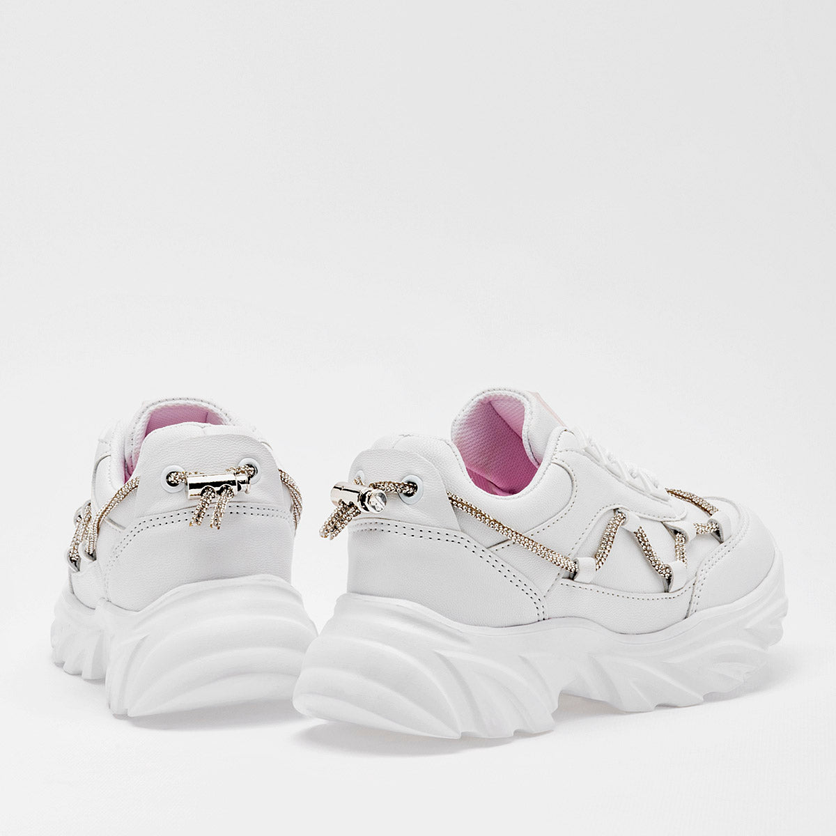 Tenis urbano suela chunky para niña marca Miss Pink Blanco cod. 126954