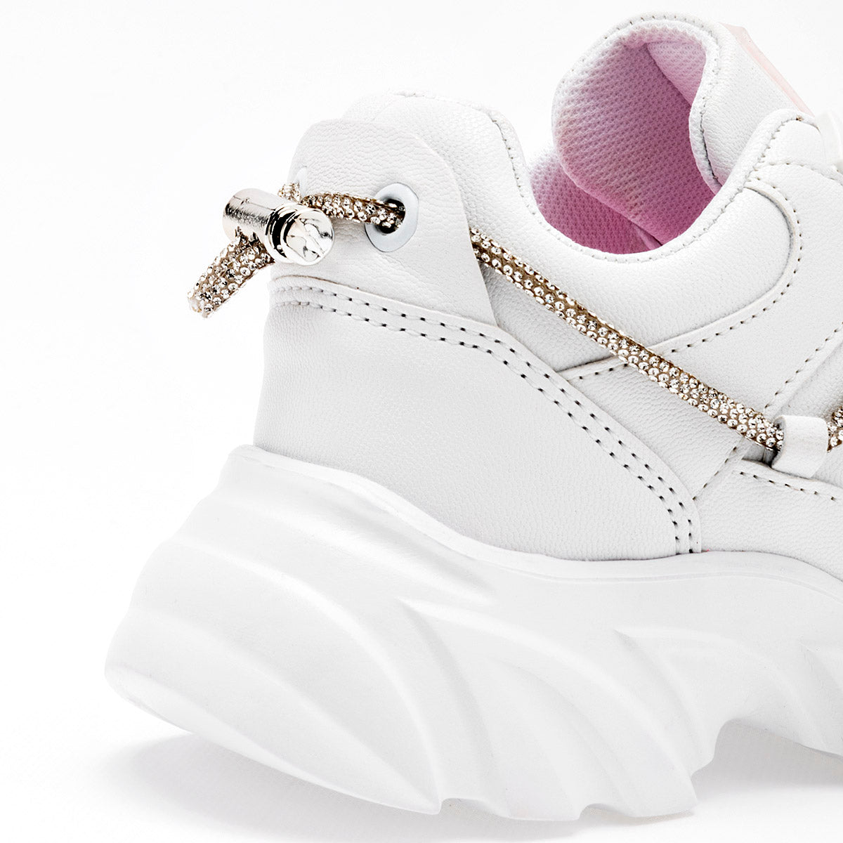 Tenis urbano suela chunky para niña marca Miss Pink Blanco cod. 126954