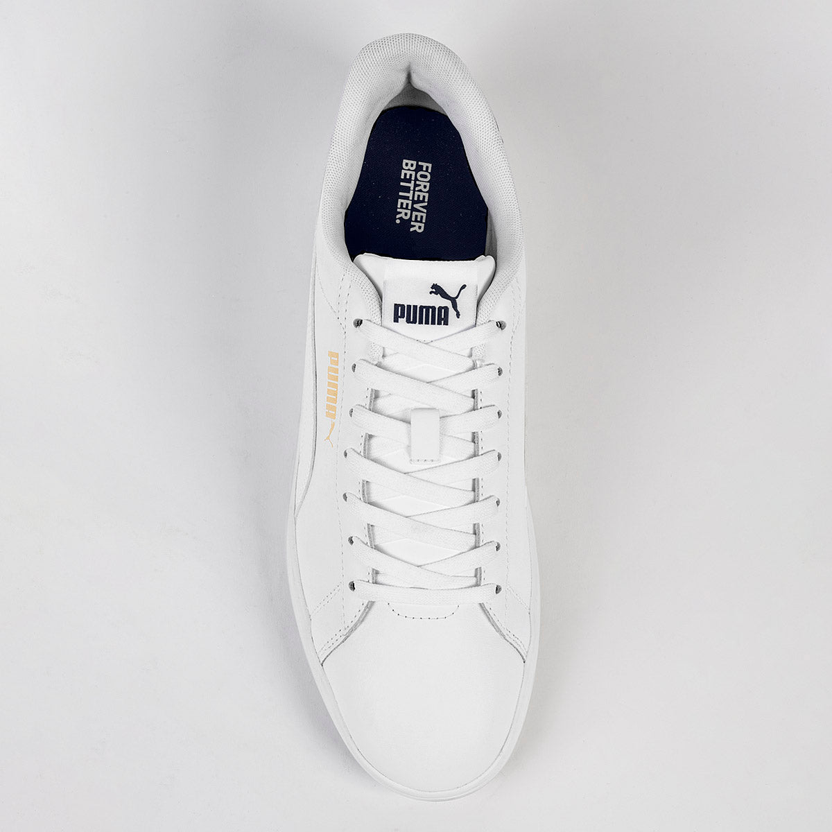 Tenis escolar para joven Puma Smash 3.0 L marca Puma Blanco cod. 127234