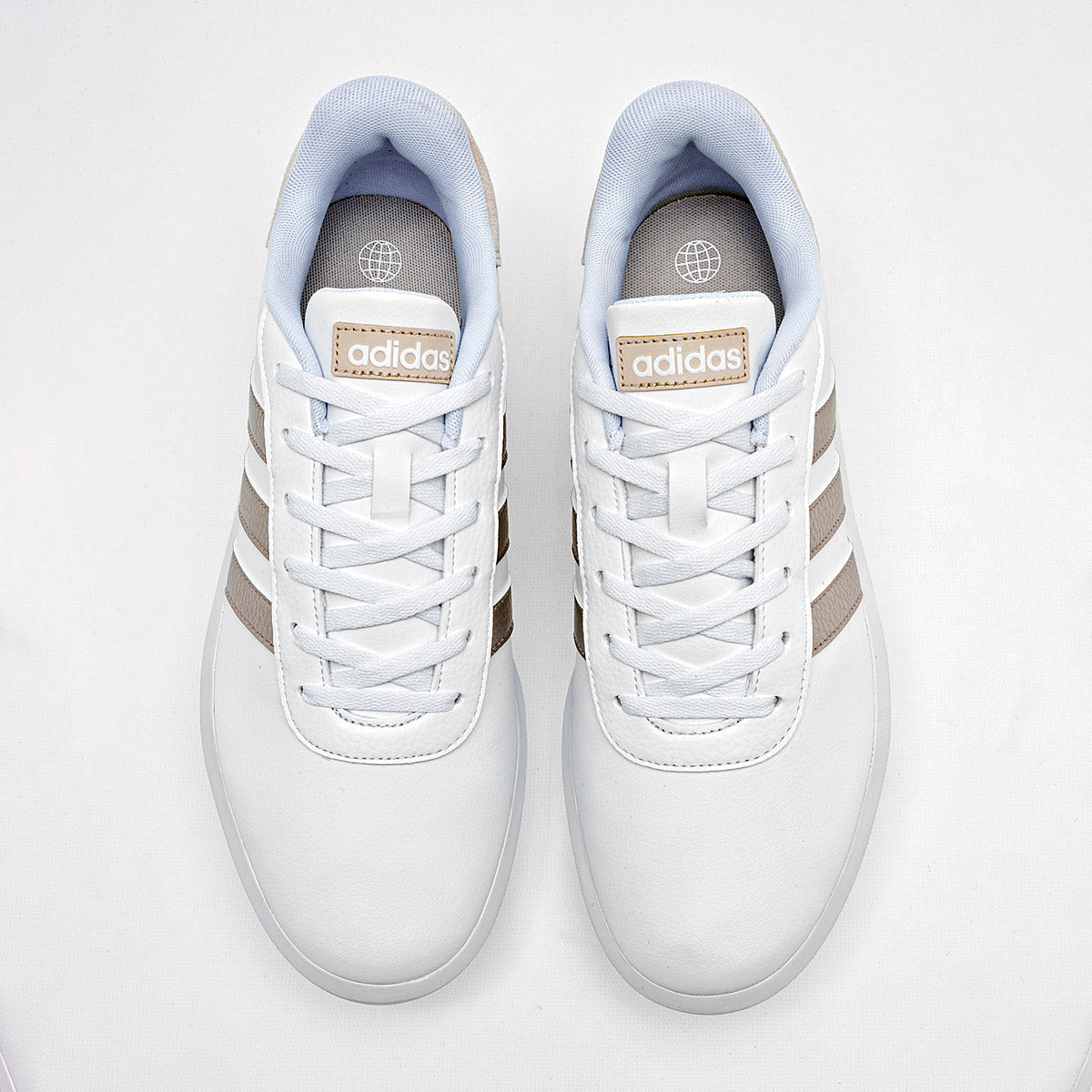 Tenis escolar para joven Court Platform marca Adidas Blanco cod. 128093