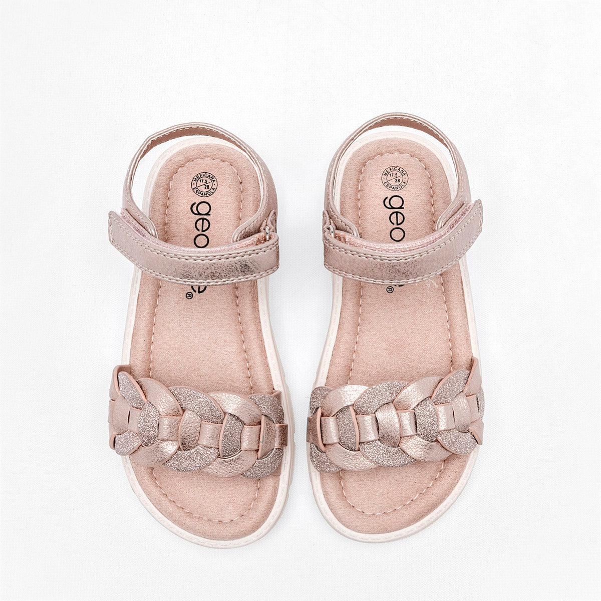 Sandalia para niña marca Georgie Boy Rosa cod. 128284