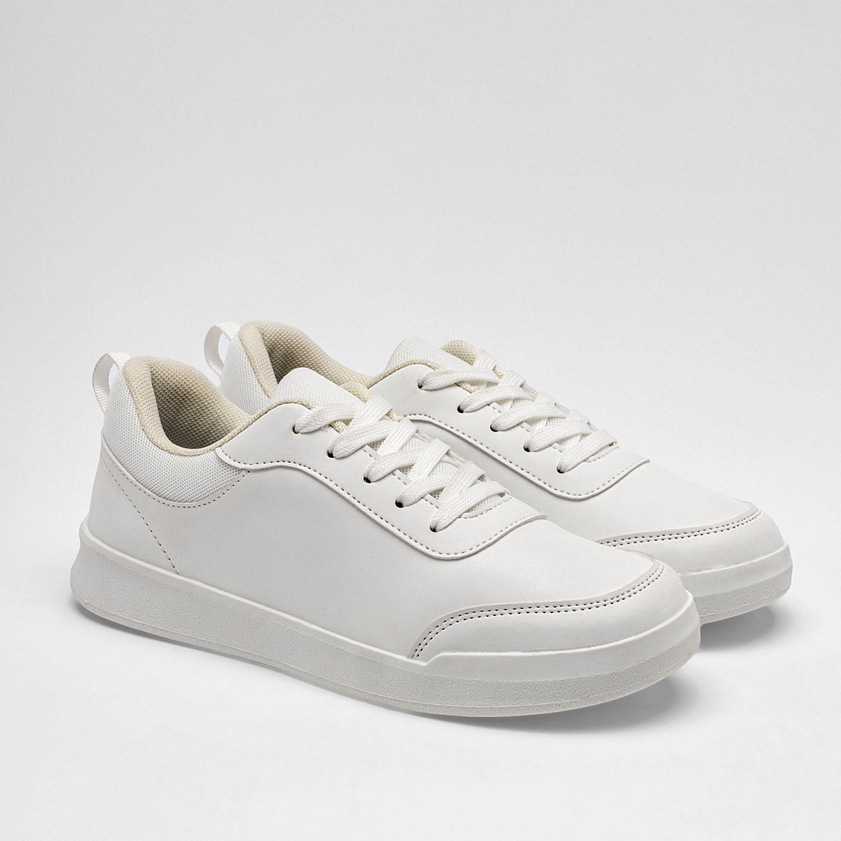 Tenis escolar para joven marca Georgie Boy Blanco cod. 128309