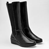 Bota caña larga para mujer marca Flexi Negro cod. 128516